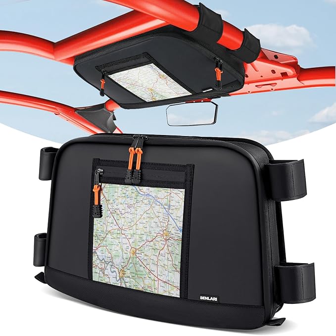 Benlari X3 Overhead Roof Storage Bag, 13.6L Water-Resistant Roof Bag Compatible for Can-Am Maverick X3 Max RS DS Turbo R 2017-2024, Replacement for 715004275