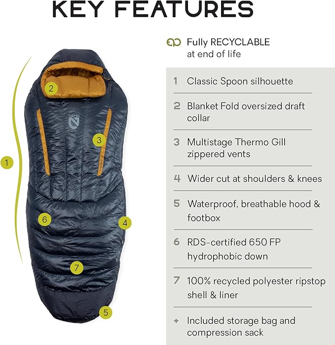 NEMO Equipment Disco Men's & Women's Endless Promise Down Sleeping Bag