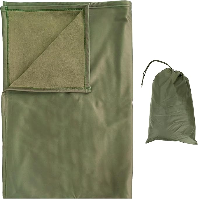 LOOGU Camo Blanket Waterproof Insulation Poncho Liner for Outdoor Camping, Hiking, Hunting, Survival, Backpacking, Picnicking