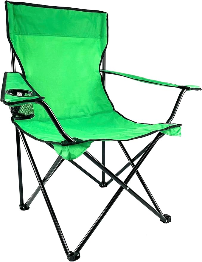 Folding Portable Outdoor Camping Chair[Large] (Green)