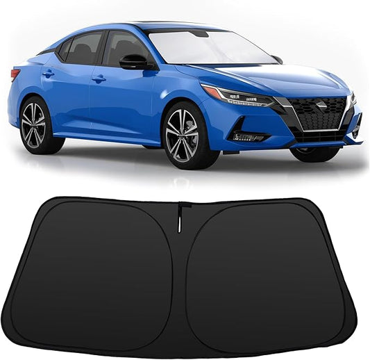 Windshield Sun Shade Accessories Compatible with 2020 2021-2024 2025 Sentra for Foldable Sunshade Sun Visor Blocks UV
