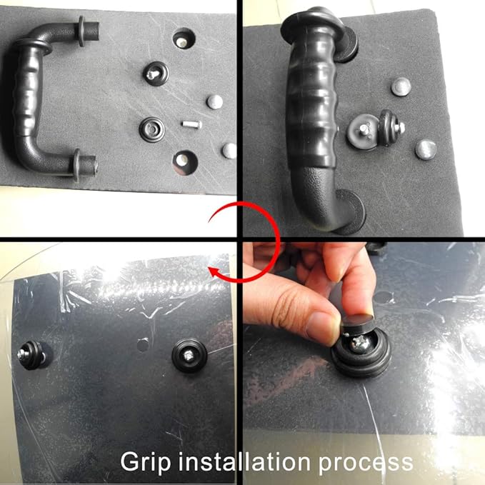 Shindn Aircraft Aluminum Alloy Tactical Shield with Glass Breaker for Outdoor Survival Camping and Self Preservation