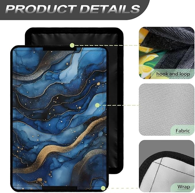 RV Door Window Shade Blue Marble RV Window Cover with UV Protection and Privacy Features for Campers, Marine Vehicles, Travel Trailers