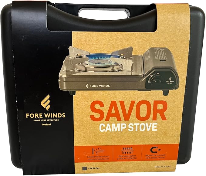 Iwatani Cassette Feu Butane gas Camp Stove, one, Gray