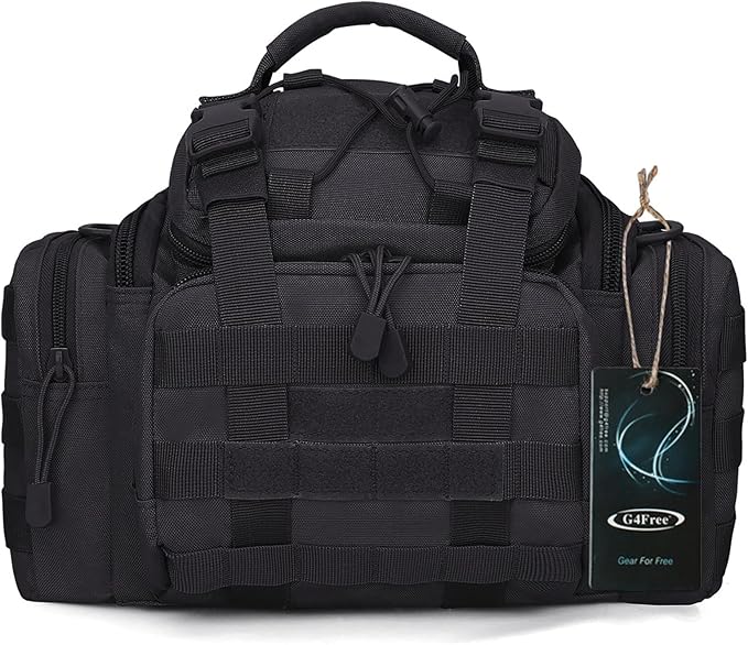G4Free Outdoor Travel Waist Pack Hiking Fanny Pack Tactical bag Fishing Tackles Black