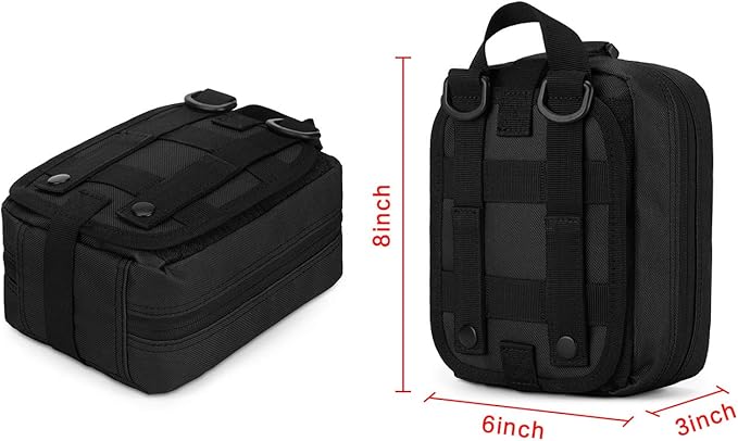 Gonex MOLLE Medical Pouch EMT First Aid Pouch Rip-Away IFAK Tactical Utility Pouch for Outdoor Activities Medical Supplies (Bag Only)