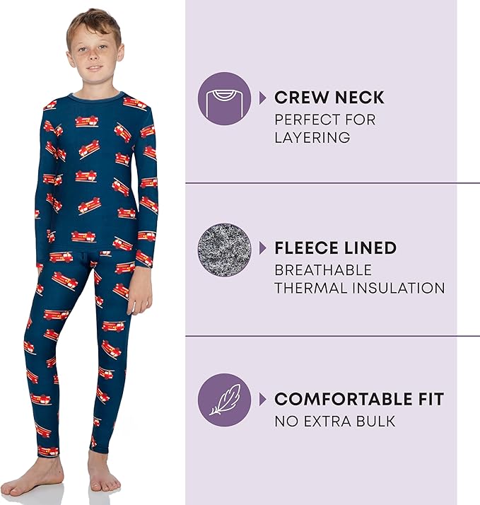 Rocky Thermal Underwear for Kids, Boys Thermals, Long Johns Underwear, Base Layer for Cold Weather/Skiing