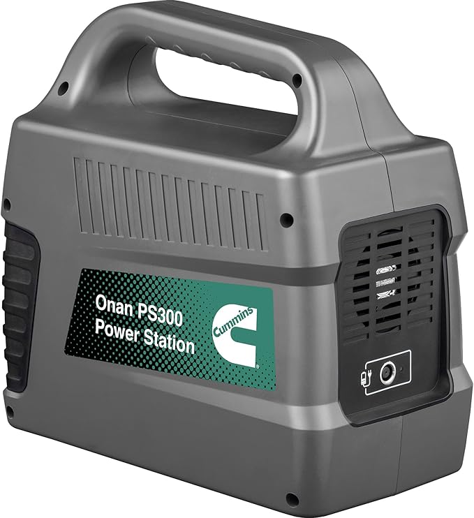 Cummins 296Wh 600 Peak Watt Portable Power Station and Solar Generator, Pure Sine Wave AC Outlet, Backup Lithium Battery for Camping, Home, Travel, Indoor/Outdoor Use (Solar Panel Not Included)