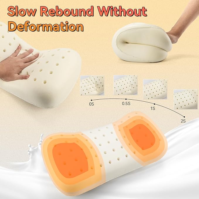 HIKEMAN Camping Memory Foam Pillow - Ultralight Washable Camping Essentials Backpacking Travel Pillow for Outdoor Camp, Sport, Airplanes, Hiking(Matcha Green)