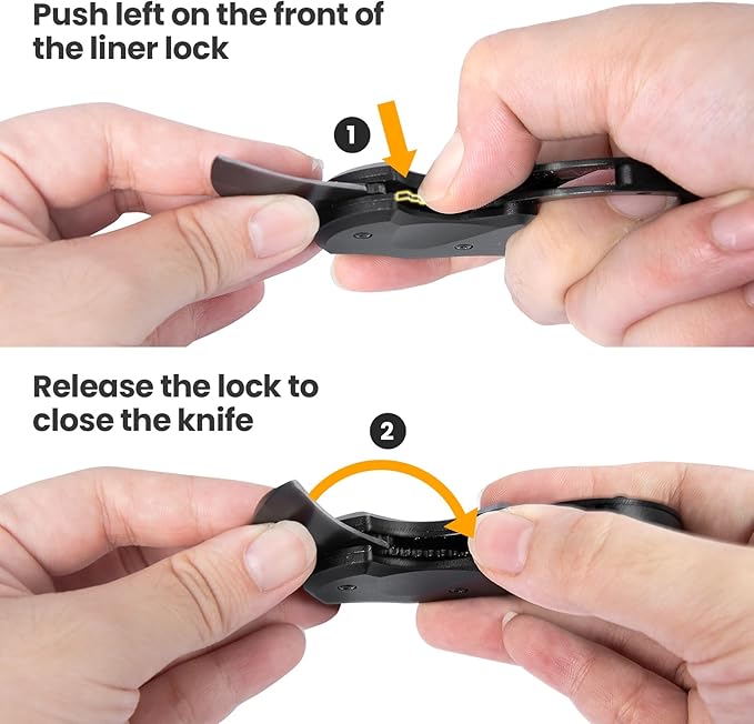 FUNBRO 2 Pack Small Pocket Knife Gifts for Men & Women, Folding Box Cutter, Birthday & Christmas Stocking Stuffers Gifts Idea for Wife Husband Dad Mom (Black & Red)