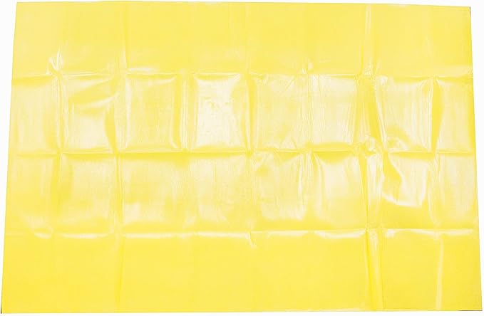 Primacare CSCB-6821 Disposable Transport Emergency Blanket, Lightweight and Warerproof, Blanket for Outdoors, Camping, First Aid, Hiking, Survival, 60” x 90”, Yellow (Pack of 18)