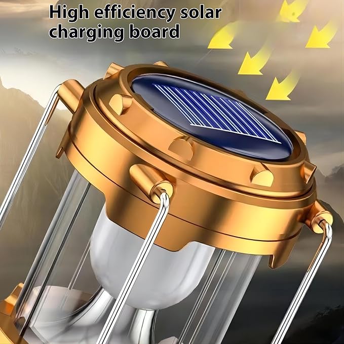 4PCS Portable Solar Rechargeable LED Camping Light,with USB Charging Port,Suitable for Hiking,Night Fishing,Emergency Use