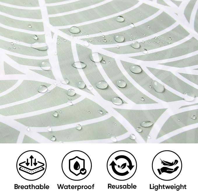 PTEROMY 3-in-1 Hooded Rain Poncho for Adult with Pocket, Waterproof Lightweight Unisex Raincoat for Hiking Camping Emergency
