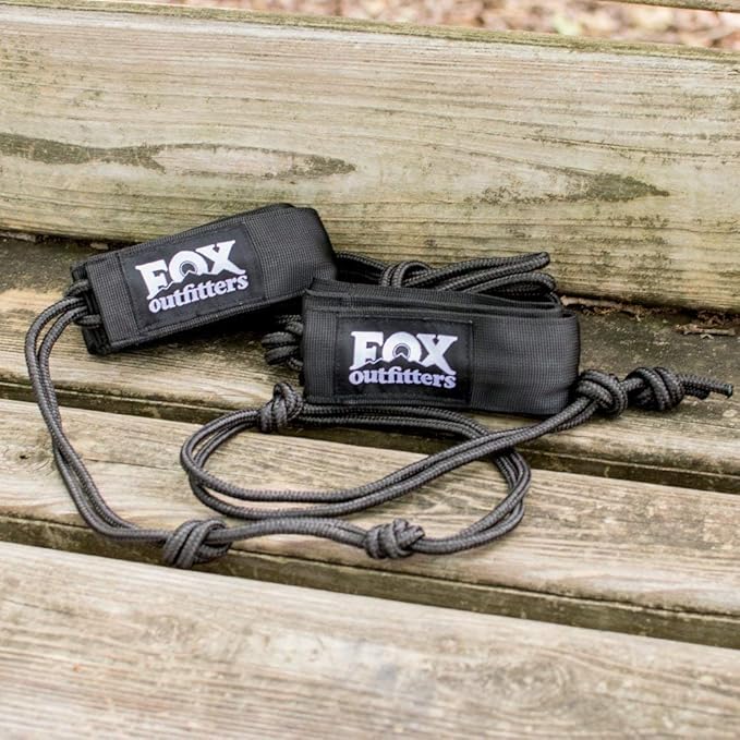 Fox Outfitters Neolite Double Camping Hammock - Lightweight Portable Nylon Parachute Hammock for Backpacking, Travel, Beach, Yard. Hammock Straps & Steel Carabiners Included (Orange/Olive Green)