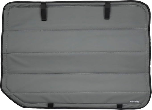 VanEssential Full Plastic Trim Rear Qtr LH (Driver Side) Window Cover Designed for Ford Transit High/Medium Roof 130 Length Van Year 2015 to Current - Charcoal Gray