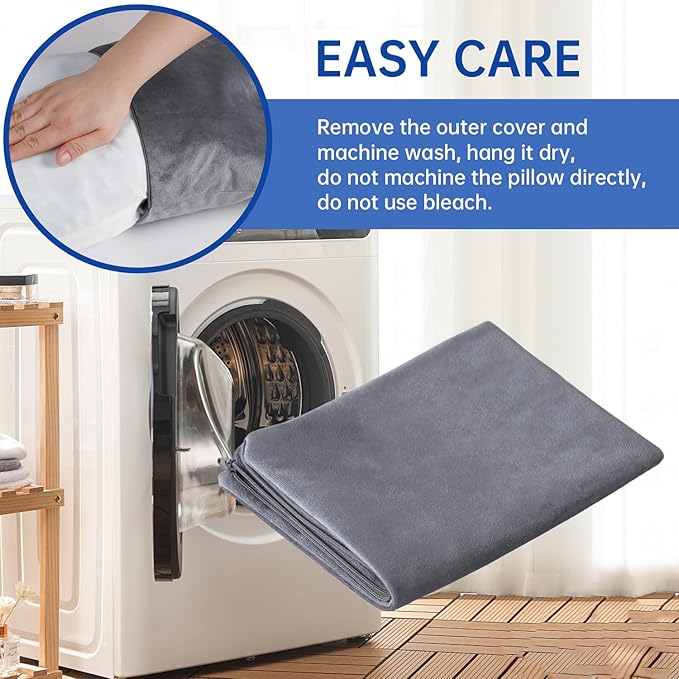 Small Shredded Memory Foam Pillow,Travel Pillow Compressible Camping Pillow,Compressible Medium Firm, Breathable Cover,Machine Washable