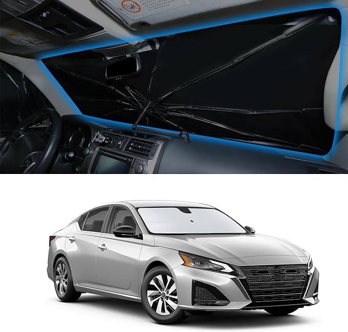 Windshield Sun Shade Umbrella Fit for Altima 2019 2020 2021 2022 2023 2024 2025 2026 Accessories Front Window Sunshade Protect Car from Sun Rays
