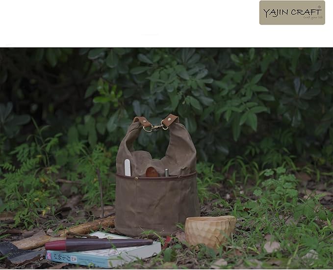 Camping Cookware Storage Bag, Canvas Camp Kitchen Organizer for Cooking Utensils, Pots, Pans & Mess Kit – Heavy-Duty Water-Resistant Outdoor Storage Case L