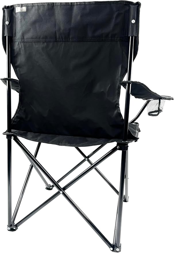 Folding Portable Outdoor Camping Chair[Large] (Black)