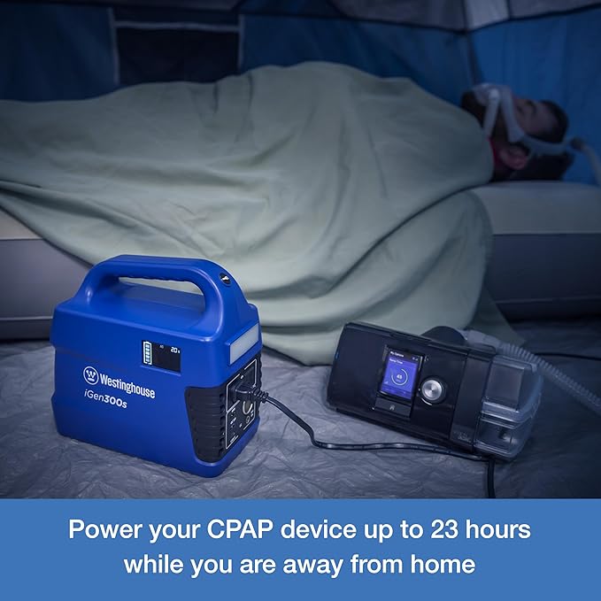 Westinghouse 296Wh 600 Peak Watt Portable Power Station and Solar Generator, Pure Sine Wave AC Outlet, Backup Lithium Battery for Camping, Home, Travel, Indoor/Outdoor Use (Solar Panel Not Included)