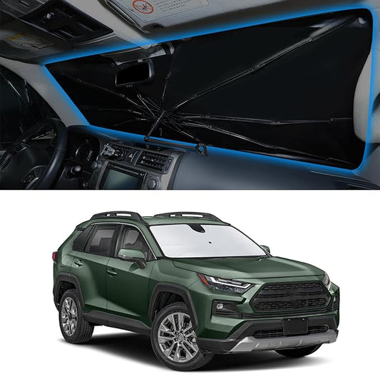 Windshield Sun Shade Umbrella Front Window Sunshade Fit for Toyota RAV4 RAV-4 2019-2026 Accessories Auto Interior Sun Visor Heat Protection