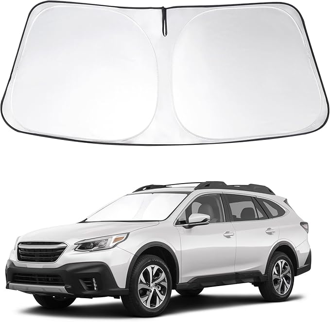 Windshield Sun Shade Custom Fit 2020 2021 2022 2023 2024 2025 Su baru Outback SUV, Base, Premium, Limited, Touring Accessories Sun Visor Front Window Covers Keeps Car Cool