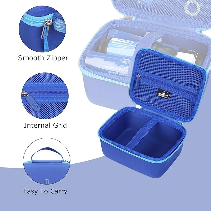 Water Filter for Sawyer Products Mini Water Filtration System, Protective Carrying for Drinking Straw, Squeeze Pouch and Other Accessories（Only Box） (Blue)