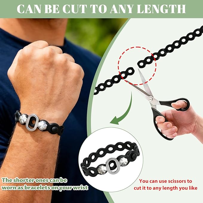 4PC Modular Gear Straps,Flexible Multi-Tool & Wearable Gadget for Everyday Carry, Heavy-Duty Bundling Organizer for Outdoor Adventure, Survival, Camping & Travel（Black）