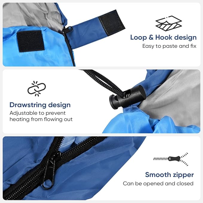 OBTANIM Sleeping Bags Portable Waterproof Camping Sleeping Bag for Adults Kids 4 Seasons Cold Weather or Warm Backpacking Hiking Travel Indoor Outdoor Use