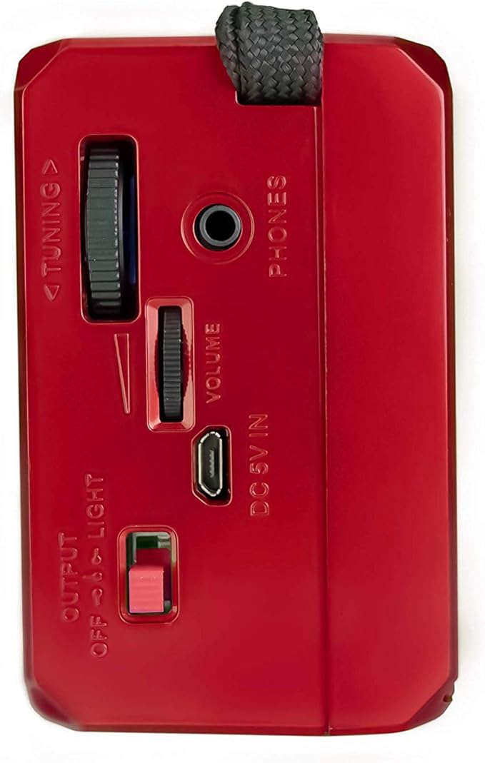 QFX R-37 (AM, FM, SW1) 6-Band Solar Powered Radio with Bluetooth, LED Flashlight, USB & Micro SD Ports