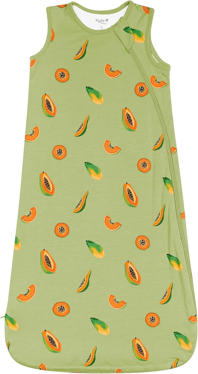 KYTE BABY Unisex Rayon Made From Bamboo Sleep Bag for Babies and Toddlers, 0.5 Tog (Small, Papaya)