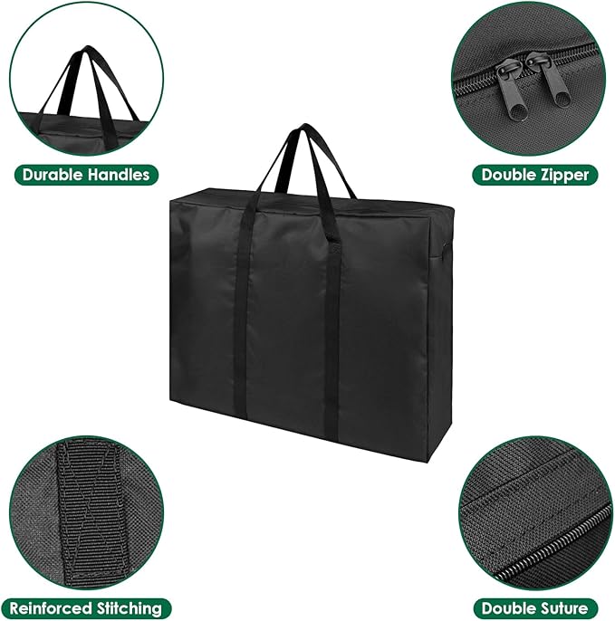 Folding Table Storage Bag, Portable Carry Table Bag for 4FT Folding Picnic/Camp Tables, Waterproof Folding Table Cover with Handles(bag only)- 26" D x 25" W x 5" H