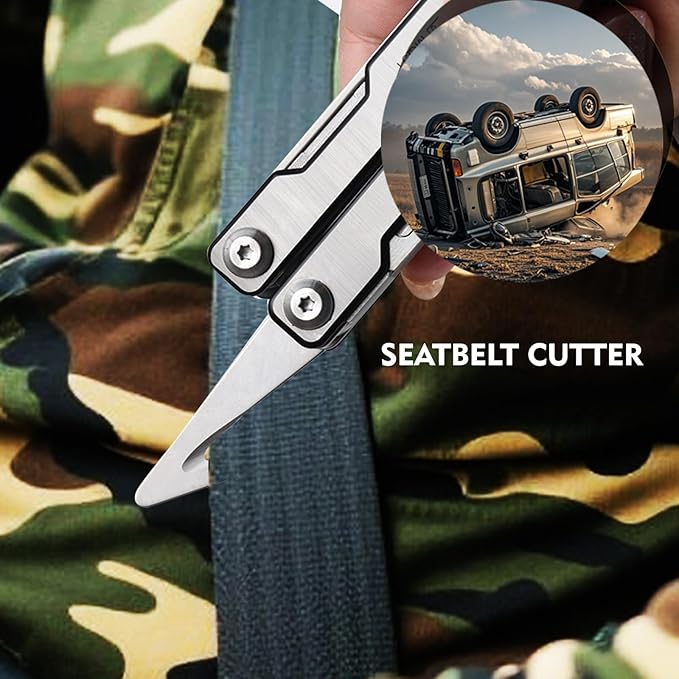 SQT2051 11-in-1 Multitool - Foldable, Professional Multitool for Men, DIY, Outdoor Camping, Home Repairs, Survival Kit, Hiking, Fishing, Emergency Use, Compact & Durable, Ideal Gift for Men