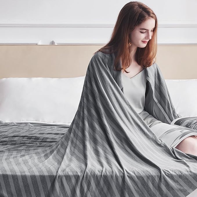 Guohaoi Cooling Blanket (90"x108"King Size) for Hot Sleepers,Absorbs Heat to Keep Body Cool for Night Sweats,100% Oeko-Tex Certified Cool Fiber,Breathable,Comfortable,All-Season.