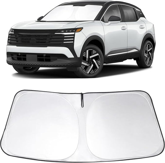 Windshield Sun Shade Custom Fit 2025 2026 Ni ssan Kicks Accessories Foldable Sunshade Sun Blocker Front Window Shades Covers Keep Car Cooler