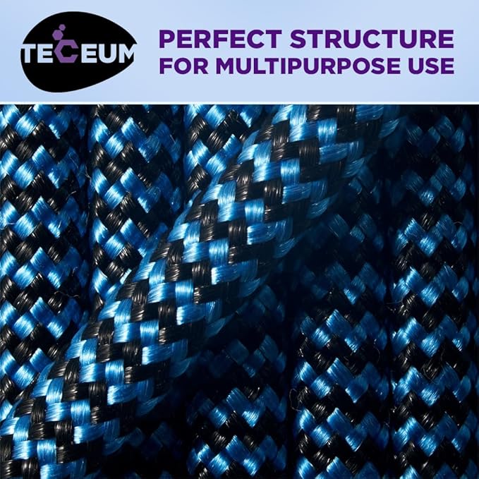 TECEUM Reflective Paracord Rope 1000 – 1000ft/200ft/100ft/50ft – 40+ Colors – Glow in The Dark – para Cord – Utility Rope for Survival, Hunting & Camping Gear – Nylon String, Camping Rope, Tent Cord