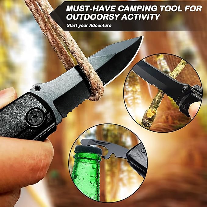 Multitool Pocket Knife for Men, Gifts for Him, Boyfriend, Husband, Dad, Multi Tool Tactical Plier With Nylon Sheath, 'I LOVE YOU'