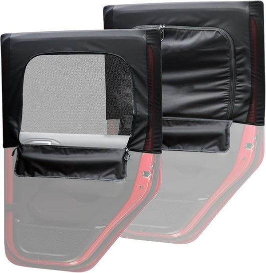 BESTAOO Rear Car Window Shades, 2 PCS Sun Shade for Jeep Side Windows, Side Window Screen Curtains Cover for Camping Compatible with 2007-2025 Jeep Wrangler JK JL & Gladiator JT