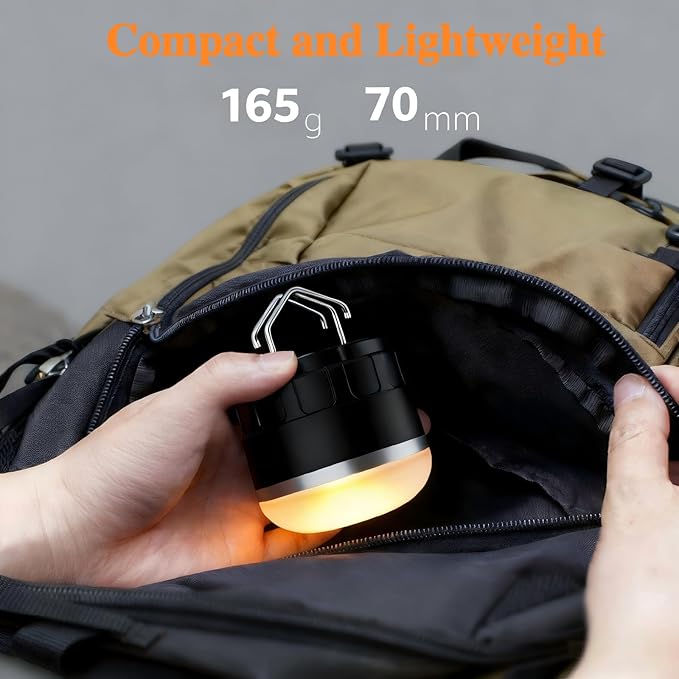 1000LM Camping Lantern Rechargeable, 11 Light Modes with RGB Color Changing Camping Lights, Portable Tent Light with Magnetic Base, Waterproof Emergency Hanging Light for Hurricane, Home, Camping