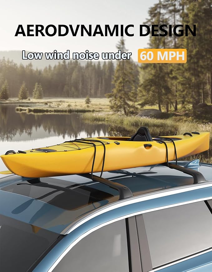 Tuyoung 300lbs All Aluminum Roof Racks Cross Bars Compatible with Jeep Compass 2018-2026, Lockable Heavy Duty Roof Rails Crossbars Rooftop Cargo Basket Carrier Bag Luggage Rails Kayak Canoe Snowboard