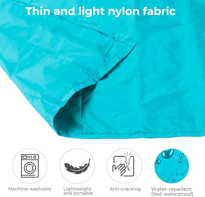 Pocket Picnic Blanket for 1-2 Persons, 43.3x55.12″(2.54oz) Super Light Compact Beach Blanket, SandProof Waterproof Portable Beach Picnic Mat for Outdoor Hiking Camping Travel Festival(Blue)