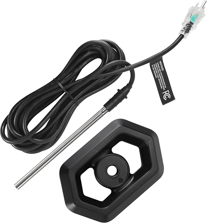 GRILLME Pond De-icer,380 Watt Plastic Floating Pond Heater for Outdoor Ponds with Fish,19.69 FT Power Cord,Winter Survival Solution for Fish