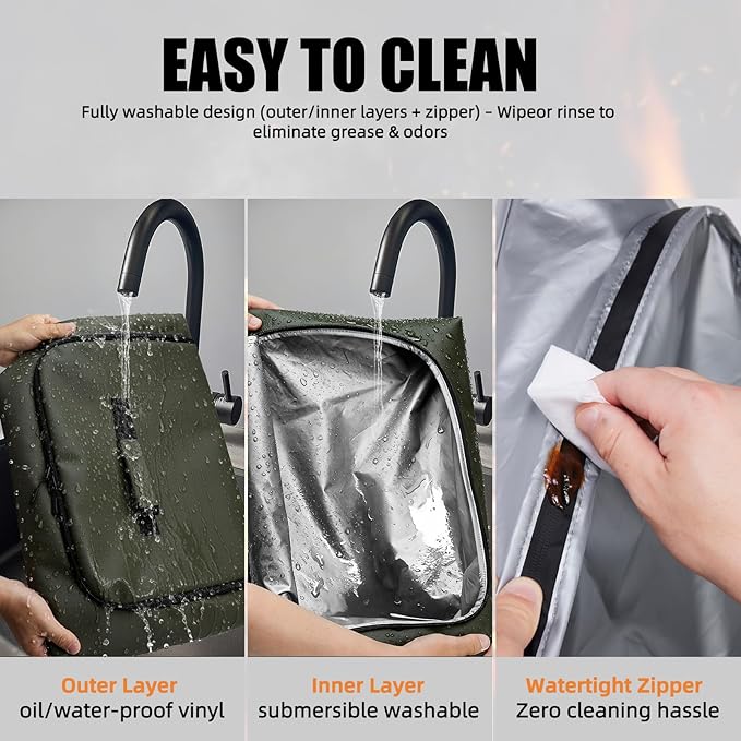 270° Opening BBQ Blanket for Resting Meat, Insulated Leak-Proof Meat Resting Bag for Brisket Turkey Pork, Smoker Accessories for Party Kitchen Camping, Anniversary Birthday Gift for Men Dad Husband