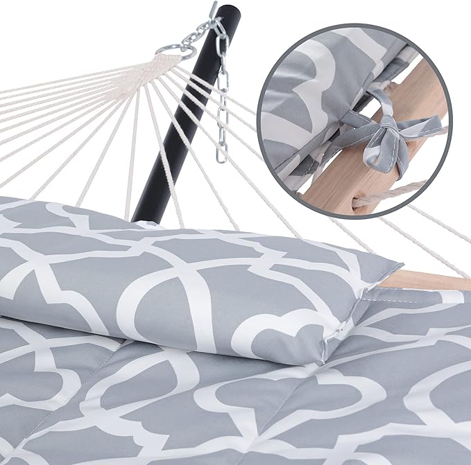 SUNCREAT Outdoor Portable Hammock Pad, 2 Person Polyester Hammock Pad, Gray