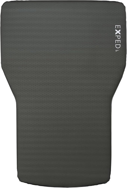 Exped MegaMat Auto - Self Inflating Soft Car Sleeping Mat, 4” Foam Pad, Wheel Cutouts, Pump Included