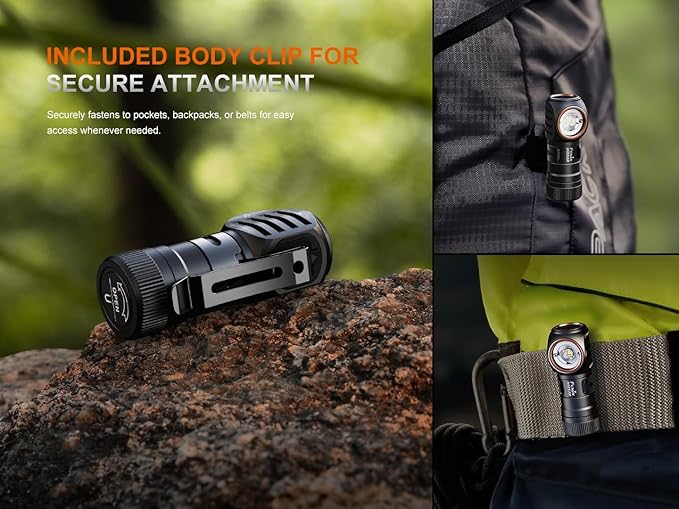 Fenix HM53R Rechargeable Headlamp, 1200 Lumen LED Headlamp with Red Light, Magnetic Tailcap, Detachable Flashlight, USB-C Rechargeable, Lightweight Outdoor Work and Lumentac Organizer