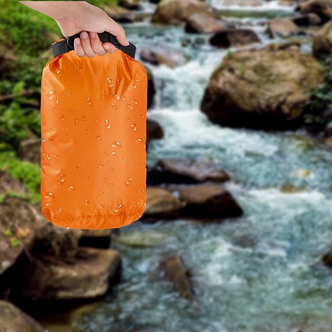 Shappy 6 Pcs Waterproof Dry Bag Set Ultralight Stuff Sack 20/15/10/8/5/3L Backpacking Bag with Long Adjustable Strap Outdoor Keep Gear Dry Sack for Camping Kayaking Boating Hiking Travel