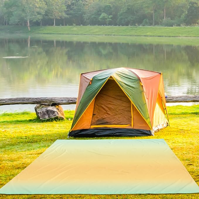 AISPARKY Beach Blanket Waterproof Sandproof Extra Large, Oversized Beach Mat, Quick Drying&Compact&Lightweight, Picnic Blankets Vacation Essentials for Outdoor Beach Camping (79" X 108" (6 Person))
