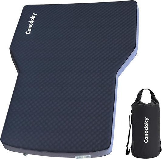 Upgraded Hybrid Foam & Air SUV Mattress with Rechargeable Built-in Pump, Quick Inflation & Deflation, 4" Ultra-Thick, Comfortable Mattress for Car Camping & Road Trips, Perfect for Mid & Large SUVs