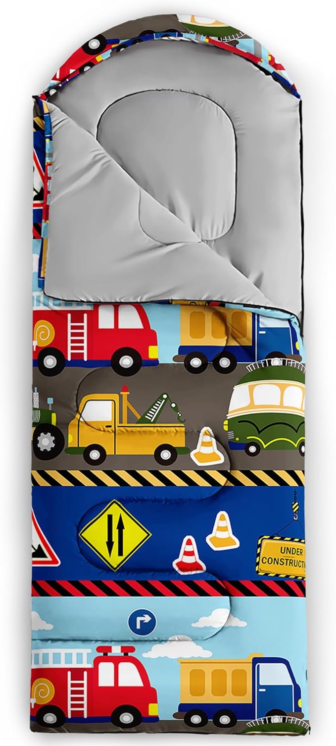 QOOMO Axolotl Cute Camping Sleeping Bags,3 Season Warm & Cool Weather,Lightweight,Waterproof Sleeping Bags for Adults & Kids,Traveling,and Outdoors